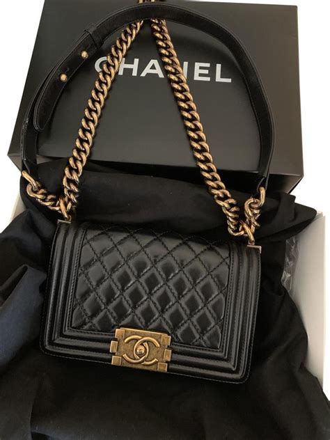 mini boy bag chanel|Chanel small boy bag black.